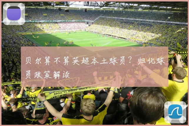 贝尔算不算英超本土球员?归化球员政策解读